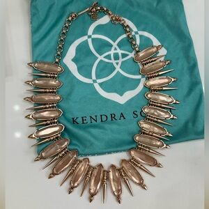 Kendra Scott rose gold necklace